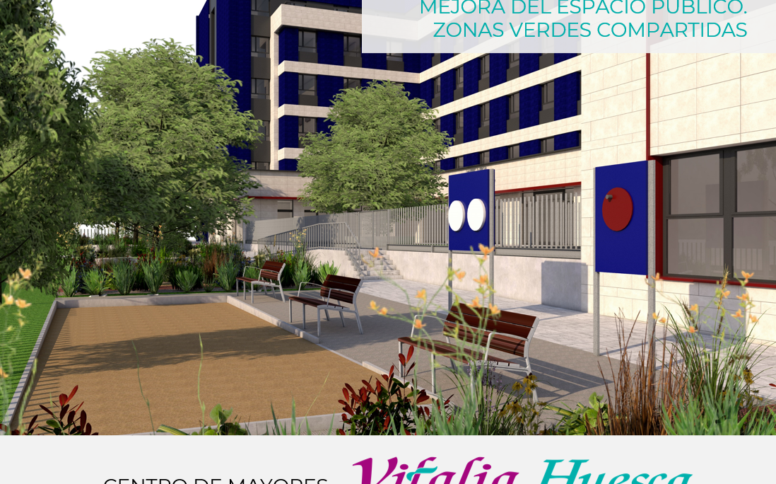 La nueva residencia de Vitalia Home en Huesca contará con un espacio destinado a los jóvenes