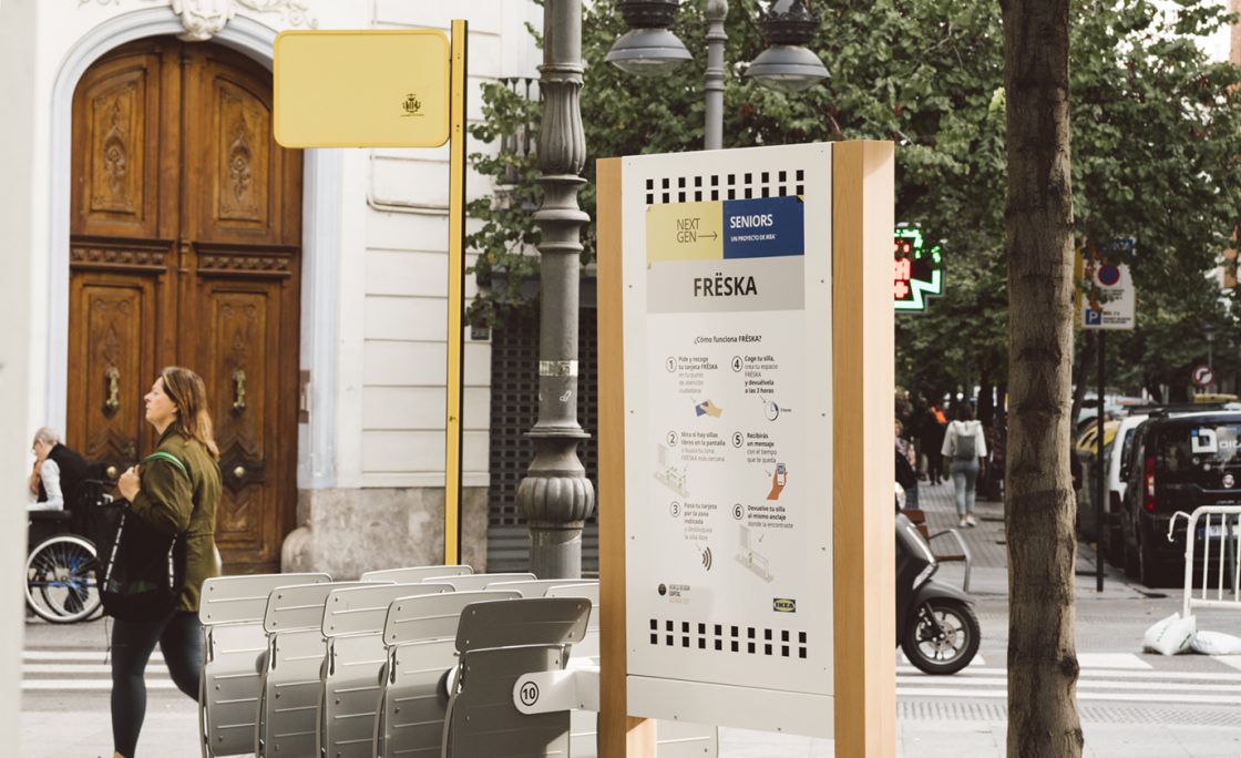 IKEA presenta FRËSKA, un prototipo de servicio para compartir sillas en las ciudades