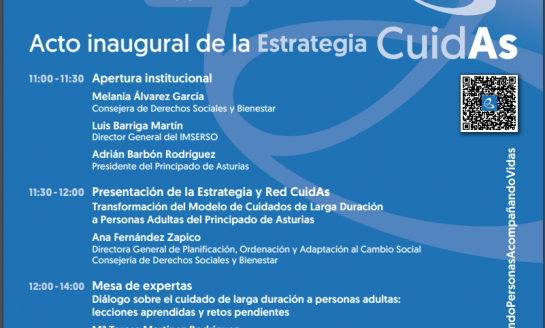 Asturias presenta la Estrategia para la trasformación del modelo de cuidados de larga duración para personas adultas (CuidAs)