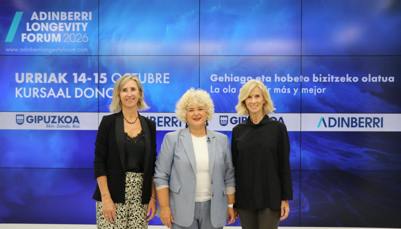 Gipuzkoa refuerza su apuesta por la nueva longevidad con ADINBERRI Longevity Forum, que reunirá a más de 40 entidades expositoras y ponentes de referencia